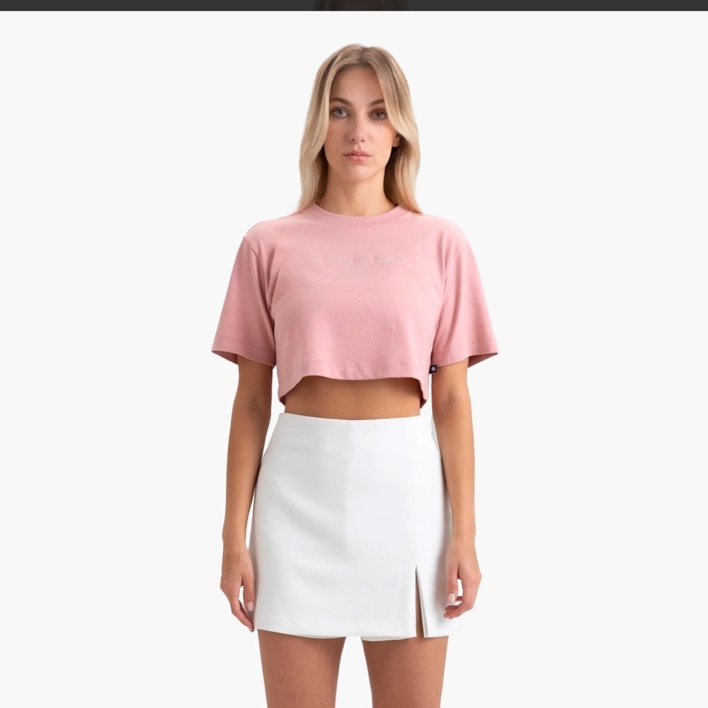 MONASTERY INVICTA CROP TOP BRIDAL ROSE SZ S